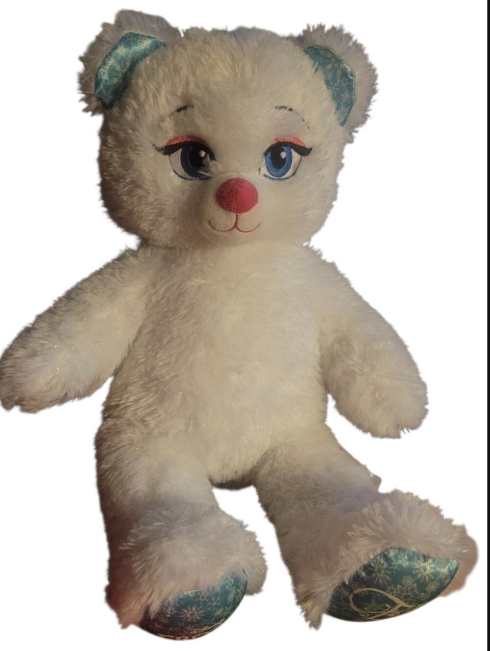 Retired Disney Frozen Elsa Teddy Bear Build-A-Bear Workshop  Stuffed Plush White